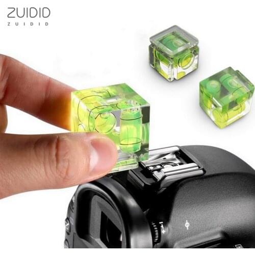Universal 3-Axis Hot Shoe Fixed Bubble Spirit Level 3D Mini Photography Accessories For Cameras Measuring Insturments Tool