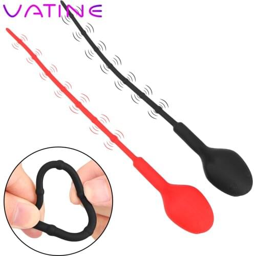 VATINE Penis Plug Catheter Plug Insertion Urethral Plug USB Charging Urethral Dilators Sex Toys for Men Vibrator
