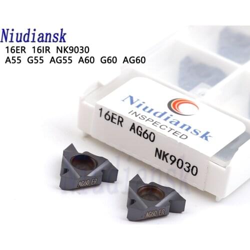 16ER AG60 16IR AG55 A55 G55 A60 G60 NK9030 high quality carbide inserts Thread Turning cutting tool CNC Lathe turning inserts