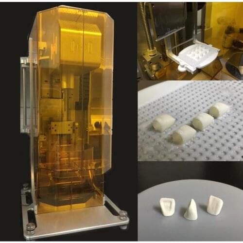 High-precision DLP light-cured ceramic 3D printer with scraper (zirconia/alumina slurry) crown/ceramic core/honeycomb ceramic