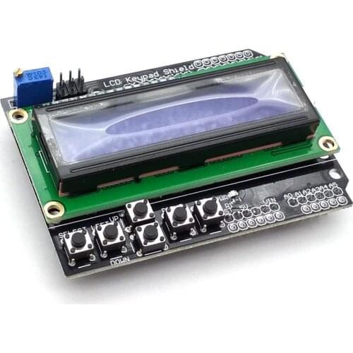 LCD Keypad Shield LCD1602 LCD 1602 Module Display For Arduino ATMEGA328 ATMEGA2560 raspberry pi UNO blue screen