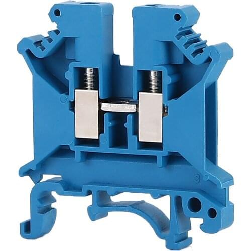 1pcs Din Rail Cable Terminal Block UK-5N Universal Class Connector Screw Connection Wire Conductors UK5N WireTerminal Block