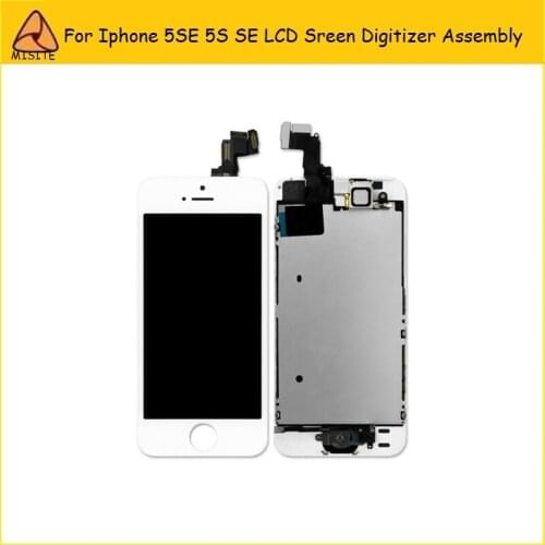 10PC/LOT AAA New For iPhone 5SE SE 5S LCD Display Digitizer Full Assembly Touch Screen+Home Button+Front Camera Complete Set LCD