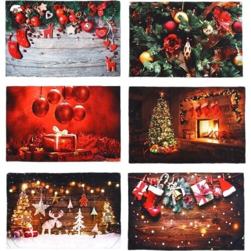 3D Christmas Wall Hanging Cloth Photo Background Cloth Hanging Painting Tapestry Wall Decoration Blanket Photography Backdrops