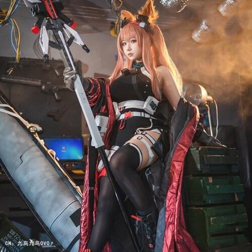 Anime Arknights Angelina Ajimu Battle Uniform Daily Dress ZhiSuFangKe Skin Cosplay Costume Halloween Women Free Shipping 2020New