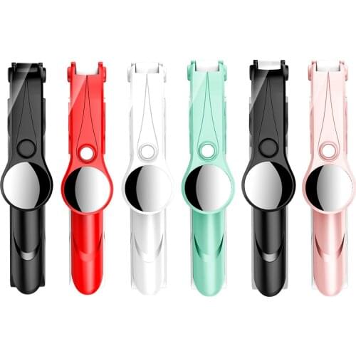 Wireless Bluetooth Tripod Selfie Stick with Mirror Remote Shooting Live Mobile Phone Stand Stainless Steel Selfie Sticks