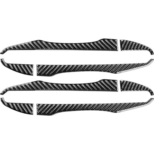 Car Carbon Fiber Color Exterior Door Handle Protect Cover Catch Cap Trim Set Accessories Sticker for Toyota Corolla 2014-2018