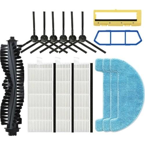 Filter Side Brush Spin Brush For Ilife A4 A4S A40 X432 Robot Vacuum Cleaner Parts (15Pcs)