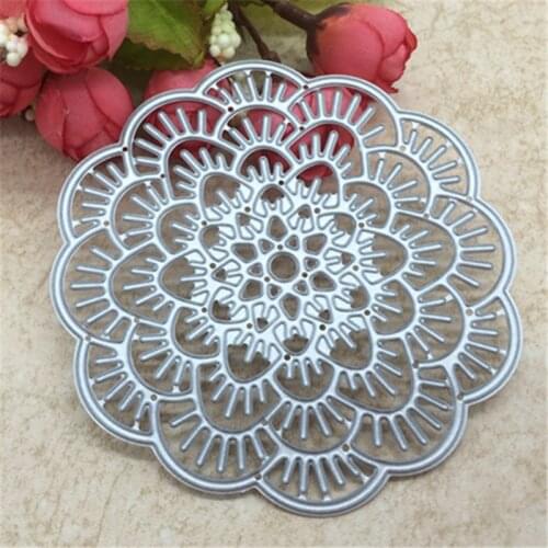 Flower Doily metal cutting dies cut die mold Round hole label tag Scrapbook paper craft knife mould blade punch stencils dies