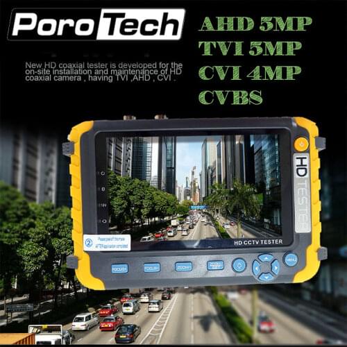 IV8W 8MP 4 IN 1 TVI AHD CVI Analog CCTV Camera Tester 5 Inch TFT LCD Build in Battery Security Tester Monitor Video Audio Test