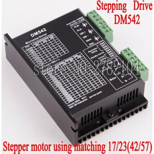 DM542 Stepper Motor Controller Leadshine 2-phase Digital Stepper Motor Driver 18-48 VDC Max. 4.1A for 57 86 Series Motor