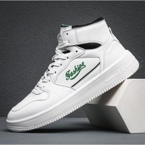 Skateboarding Shoes Men Fashion Outdoor Casual Shoes Male Sports and Leisure Hard-wearing White Autumn 2021 New Mens Sneakers