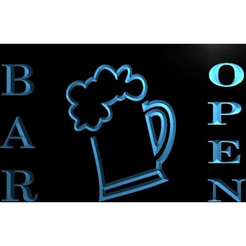 M039 Bar Open Beer Cup Led Neon Light Sign