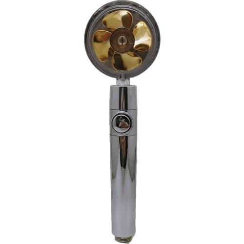 Bath Shower Head 3 Modes Adjustable 360 Rotated Rainfall Shower Head High Pressure Hand-held Pressurized Massage Hand Stop