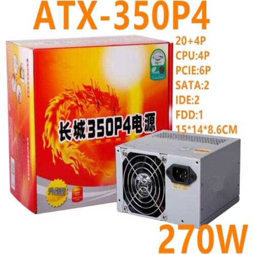 New PC PSU For Great Wall Brand ATX INTEL AMD VISTA Win7 Desktop Silent Power Supply 270W Power Supply ATX-350P4