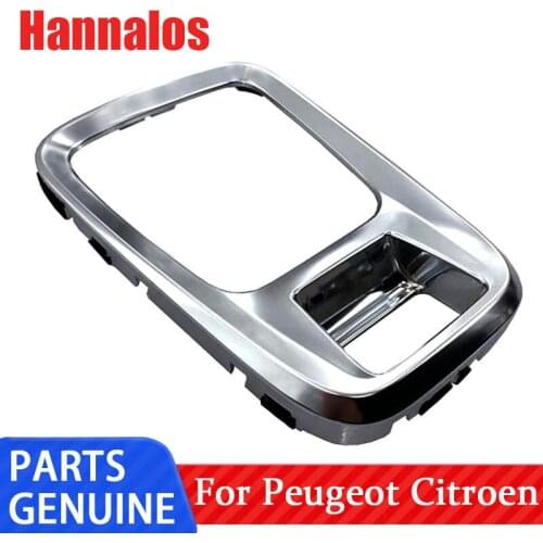 Original New Gear Shift Lever Decorative Frame Case Electronic Hand Brake Switch Trim Gear Border Panel 7591L9 For Peugeot 3008