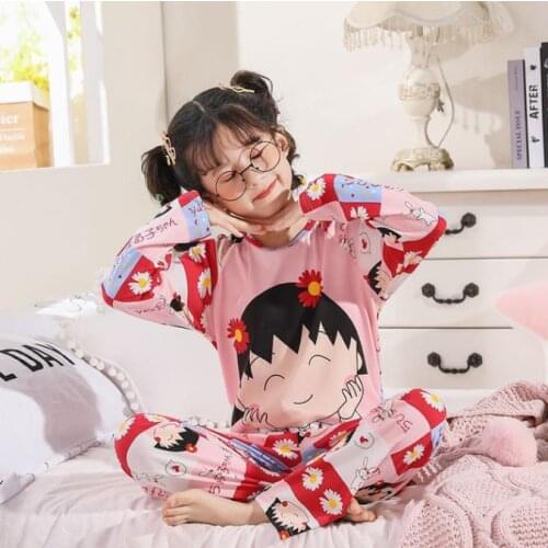 Boys Girls Pyjamas For 3-14Y Cartoon Giraffe Baby Kids Pajamas Long Sleeve Winter Sleepwear Children Christmas Pajama Sets