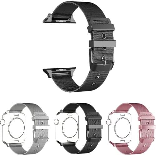 Metal Buckle ML Loop Strap for Apple Watch Series 3 Stainless Steel Band 42mm 38mm Bracelet for iWatch Series 1 Series 2
