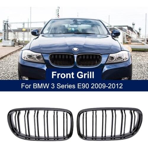 Car Front Kidney Grille Grill Double Line for BMW E90 E91 LCI 3 Series Sedan Wagon 325i 328i 335i 335xi 330i 330xi 2009-2012