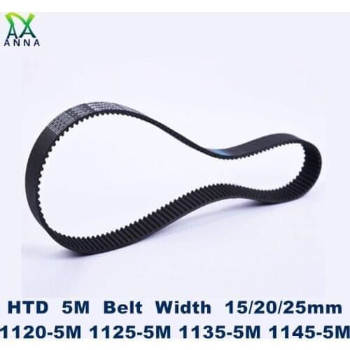 HTD 5M synchronous Timing belt Teeth 224 HTD5M 1120-5M width 20mm HTD 8M synchronous Timing belt 1152-8M width 40mm