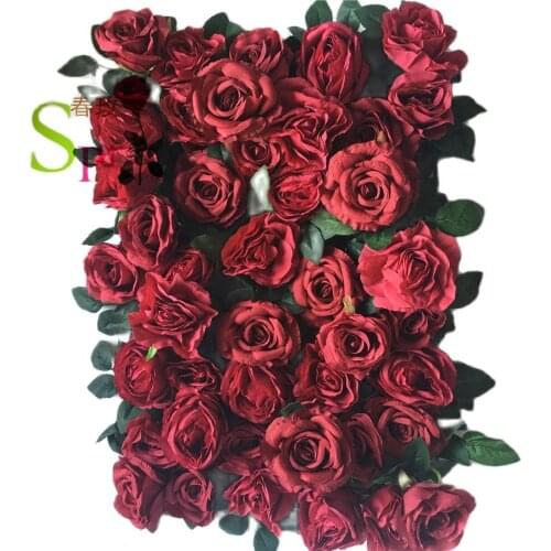 SPR Wedding decoration 24" x 16" Decorative Silk Flower Panels artificia flower wall backdrop