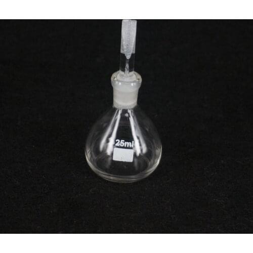 25ml Glass specific gravity bottle lab medical pycnometer Gay-Lussac pycnometer