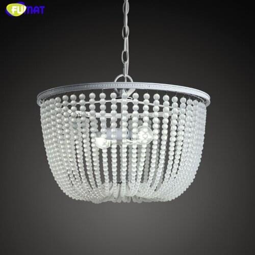 FUMAT Creative Art Glass Chandelier Glass Chain Curtain Lights For Living Room Hotel Lights LED White Suspension Lamps