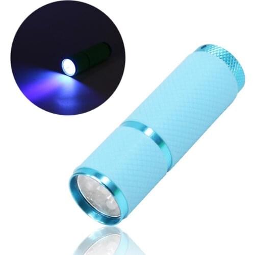 UV Gel Curing Lamp Nail Dryer LED Flashlight Fluorescent Agent Currency Detector