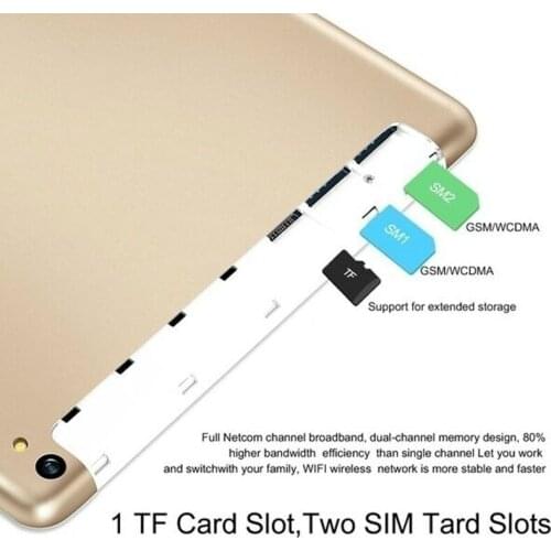 10.1 inch touch screen dual SIM 4G dual cameras ultra thin with GPS wifi BT android 10 tablet pc