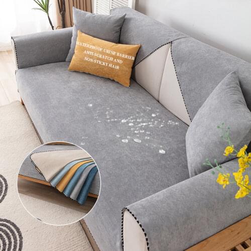 100% Waterproof Couch Cover Anti-urine Sofa Covers for Living Room Solid Seat Cushion Universal Pet Pad Sofa Towel Slipcover