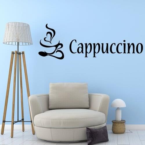 Funny Cappuccino Wall Stickers Modern Interior Art Wall Decoration Kids Room Nature Decor Diy Pvc Home Decoration Accessories