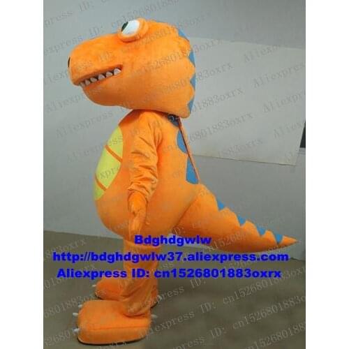Yellow Dinosaur Dino Tyrannosaurus Iguanodon Mascot Costume Adult Cartoon Character Square Publicity Marketing Planning zx158