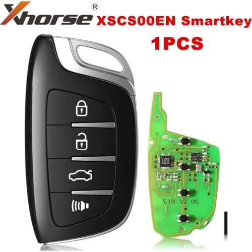 1PCS/LOT Xhorse XSCS00EN Smarty Remote Colorful Crystal Style(Smartkey) Smart Key 4 Buttons for VVDI2 Mini Key Tool