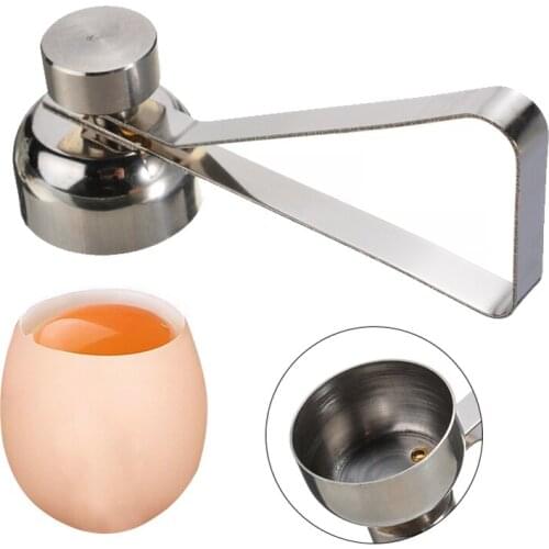 1pc Stainless Steel Egg Topper Cutter Boiled Raw Egg Shell Opener Cutter Professional Fast Egg Open Scissors Gadget Hand Tool