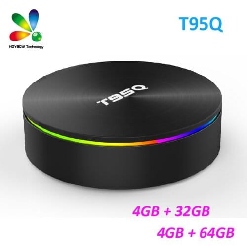 20pcs 4GB 32/64GB Android 9.0 TV BOX T95Q Amlogic S905X3 4K Smart Media Player BT4.1 DDR4 Quad Core 100M 2.4G&5GHz Dual Wifi