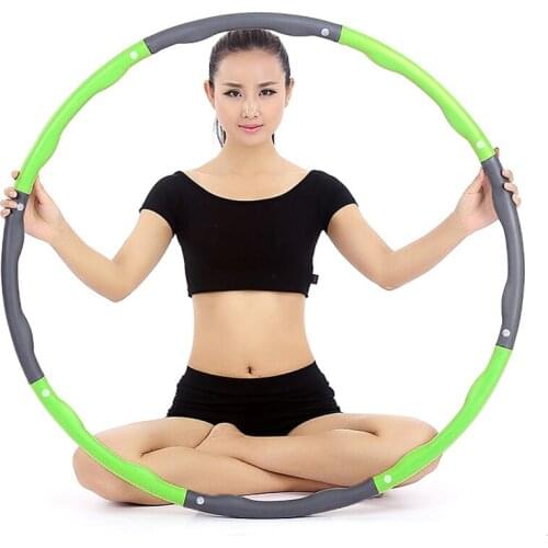 8 Parts Yoga Waist Exercise Slimming Weight Fitness Equipment Gymnastics Hoop Sport Woman Reduce Weight Sport Hoop