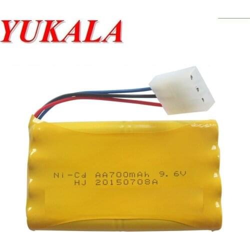 9.6V 700mAh Ni-CD AA Battery for RC car RC boat RC tank RC truck