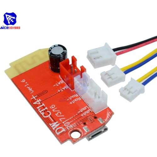 Diymore DC 3.7V 5V 3W Digital Audio Amplifier Board Dual Plate Bluetooth Speaker Modification Sound Music Module Micro USB