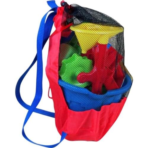Children Beach Mesh Toys Storage Bag Sand Shovel Tool Net Outdoor Backpacks