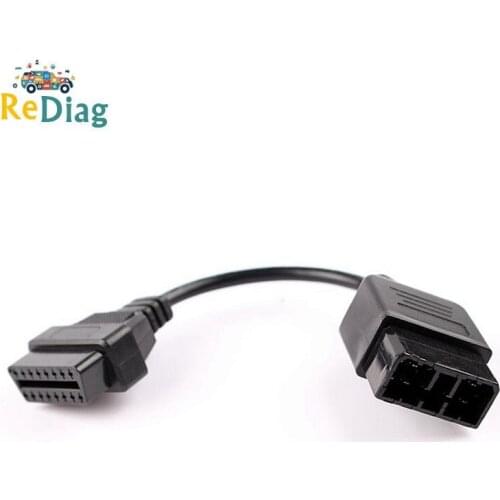 For Subaru 9 Pin To 16 Pin OBD2 OBDII Connector Diagnostic Tool Adapter 9PIN to 16PIN Extension Cable