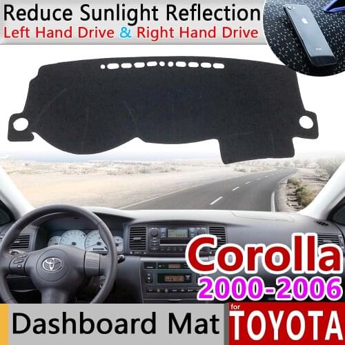 For Toyota Corolla E120 E130 2000 2001 2002 2003 2004 2005 2006 2007 Anti-Slip Mat Dashboard Cover Cape Pad Sunshade Accessories