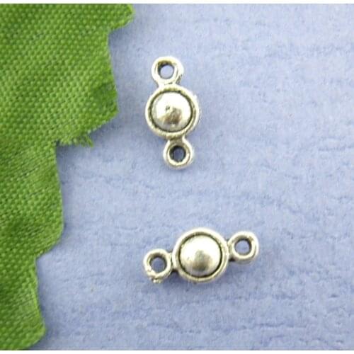 Doreen Box Lovely 130PCs Ornate Ball Shaped Connectors 5*10mm (B00407)