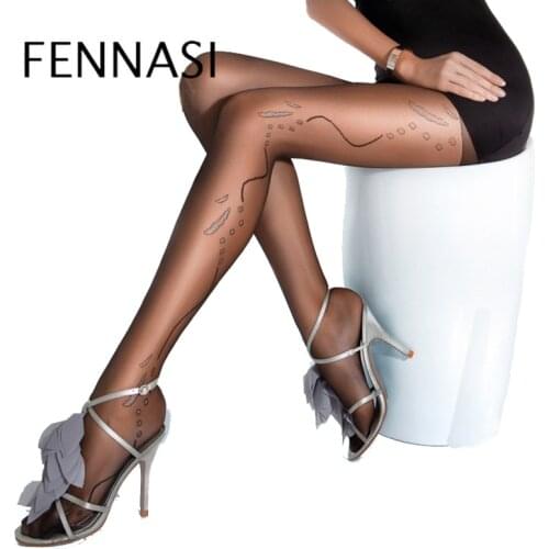 FENNASI Sexy Fashion Lady Tights Monroe Comfortable Tights Thin Transparent Stitching Soft Sticky Woman Tights Women Harajuku