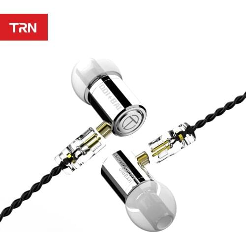 TRN M10 1BA+1DD TRN Hybrid in Earphones HIFI Earbuds In Ear Monitor Earbuds V90 VX V80 BA5 Headphones