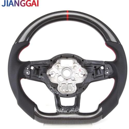 Car Steering Wheel Fit For Volkswagen Mk7 / VW GTI r Line 100% Carbon Fibre Steering