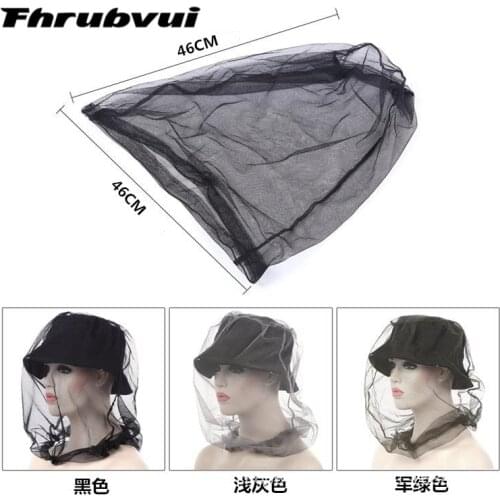 Hot Fishing Caps Outdoor Mosquito Bee Insect Mesh Head Face Protector Fishing Hunting Net Hat Mask Caps