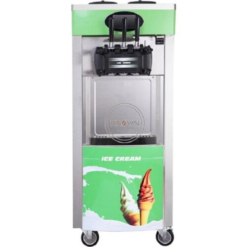 3 flavors soft ice cream machine 20-28L/H ice cream vending machine soft serve automatic electric