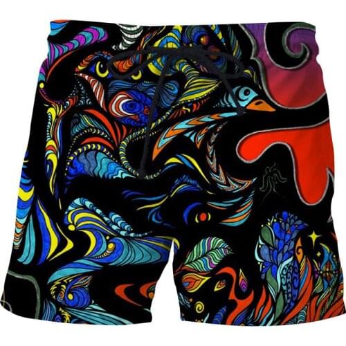 2021 Summer Mens 3D Printed Beach Shorts Running Sports Workout Shorts for Men Quick Dry Training Gym Athletic Mens Shorts
