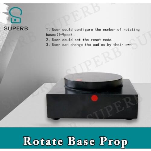Real life room escape prop rotate base prop rotate the base to correct position to unlock from SUPERB adventurer game puzzles