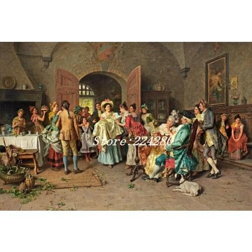 The palace meets oil painting Needlework, Cross stitch kits Stylish for Embroidery,Patterns 14CT DIY Handmade